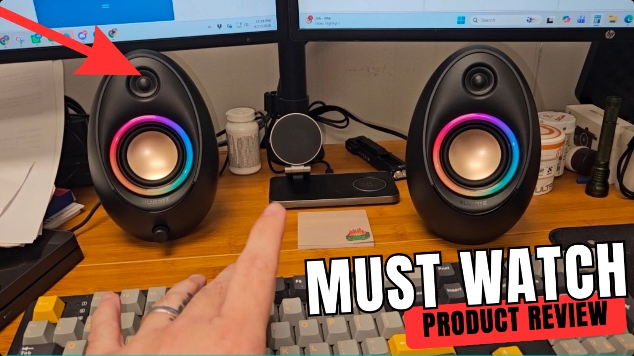 Bluedee Computer Speakers for Desktop PC, 20W Peak, Bluetooth 5.4