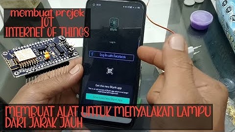 Home Automation menggunakan Esp8266 dan Blynk || bisa menyalakan lampu dari jarak jauh