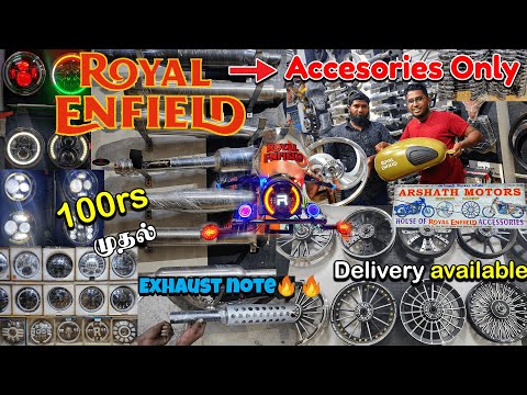 Royal Enfield accessories&modification in chennai|Biggest bike spare market|arshath