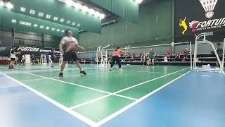 Watch This! Doubles Match Plays vs United Badminton Shuttlers #badmintonplays March 23 2024 Game 3