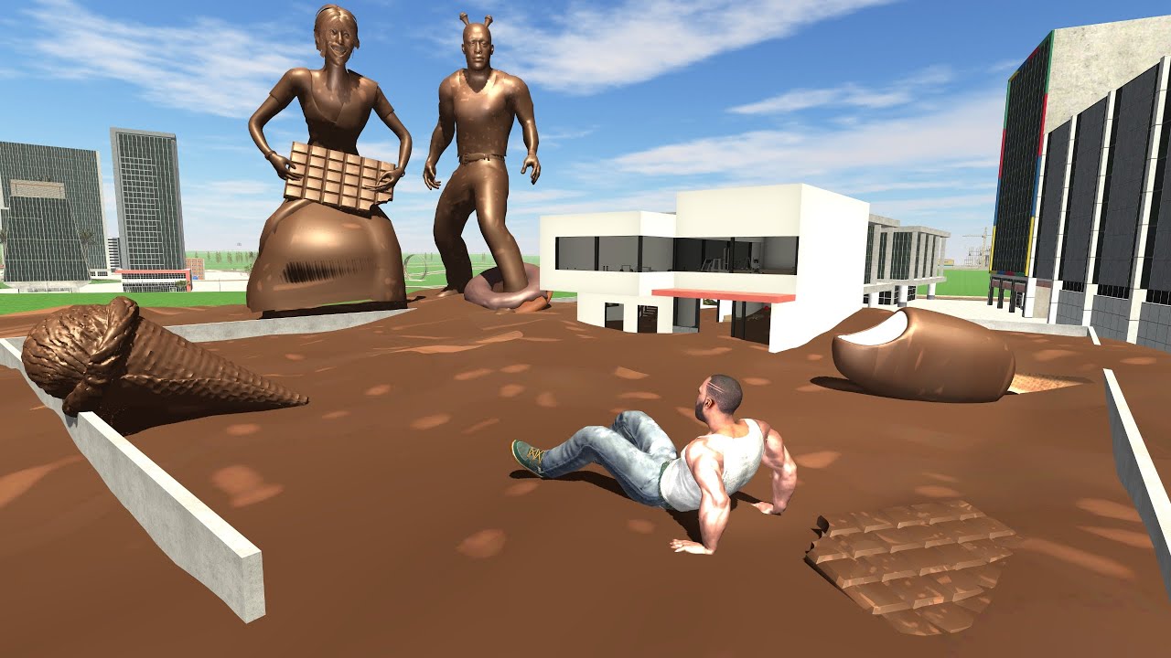 ssx2673です！Franklin Mintスカイ・チーフ　ブロンズ像 Franklin House in Chocolate Tsunami #2 - INDIAN BIKE DRIVING 3D