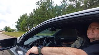 Bodycam video | Georgia police officer pulls over chief sheriff's deputy going 96mph