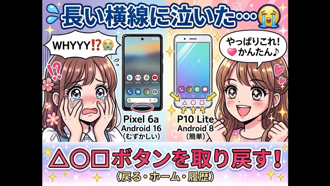 ◉◁□=さん 専用 How to Change the Long Bar at the Bottom of Your Android Phone to