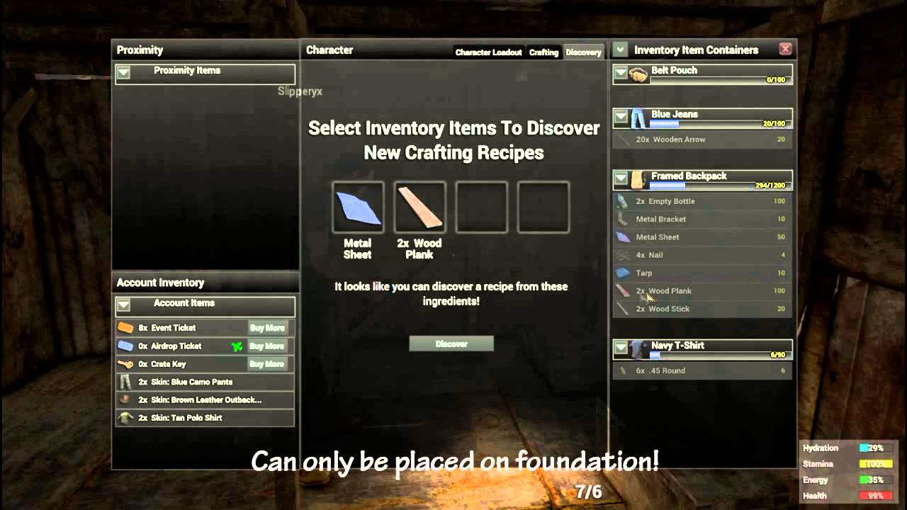 H1Z1 Crafting: Metal Shed - YouTube