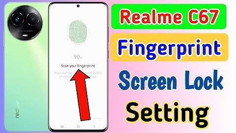 Realme C67 5G Display Fingerprint Lock Setting/how to set fingerprint lock in realme c67 mobile