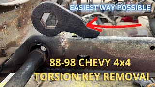 How to REMOVE Rusty Torsion Keys Easily | 8898 Chevy 4x4