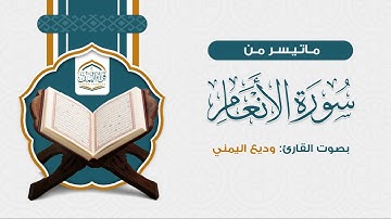 تلاوة هادئة | ماتيسر من سورة الأنعام| بصوت القارئ: وديع اليمني