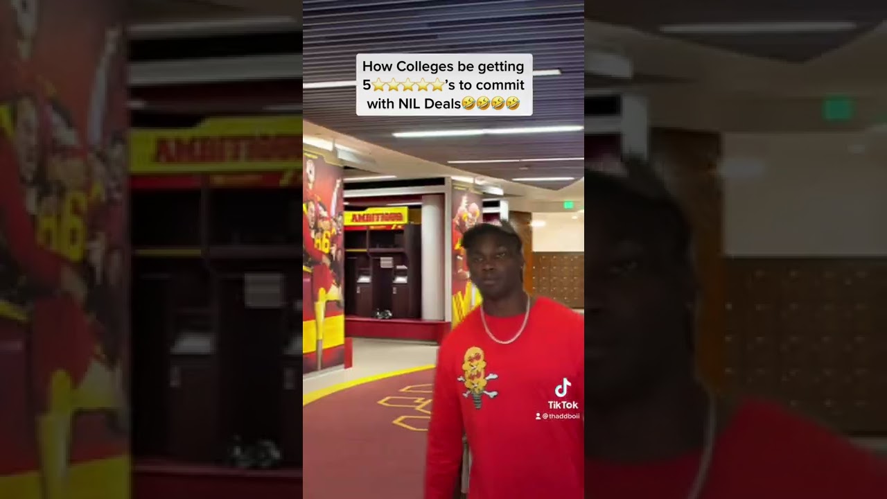 How College lock in 5⭐️⭐️⭐️⭐️⭐️ Recruits with NIL DEALS🤣🤣 #usc #lincolnriley #thaddboii #nil