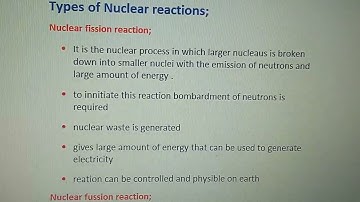 CSS/PMS General Science lecture 5 part 1 nuclear reactions