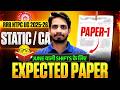 RRB NTPC UG 2026 | NTPC UG Static GK & Current Affairs Expected Paper 1 | Shashank Sir
