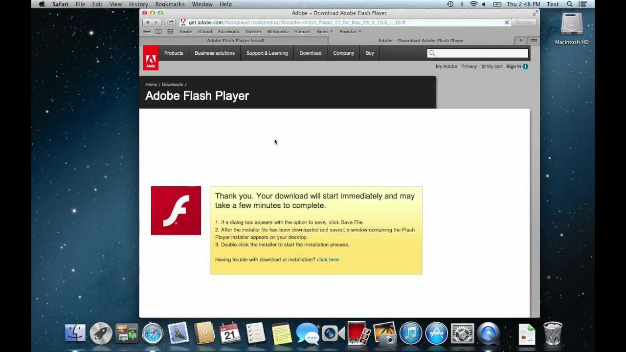 Flash Player Download For Mac Not Working