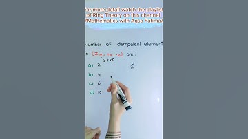 Number of idempotent elements in Z10 #idempotent law #mathematics #ppsc #fpsc #maths #tricks