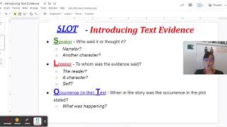 "Casey at the Bat" introducing text evidence