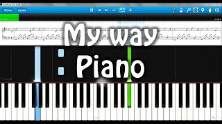 Miniatura de vídeo de "Frank Sinatra - My way Version Piano Cover"