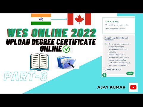 How to upload WES documents online 2022? Apply for WES electronically | ECA document online Canada