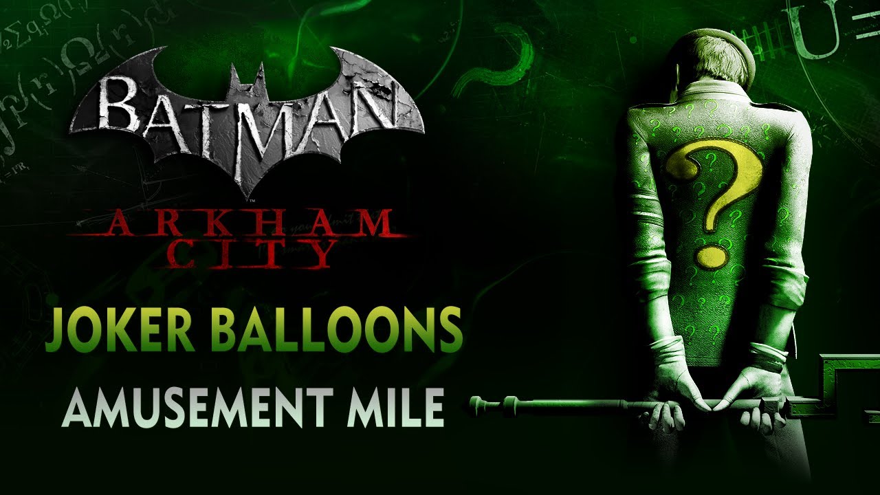 Batman: Arkham City - Joker Balloons - Amusement Mile - YouTube.