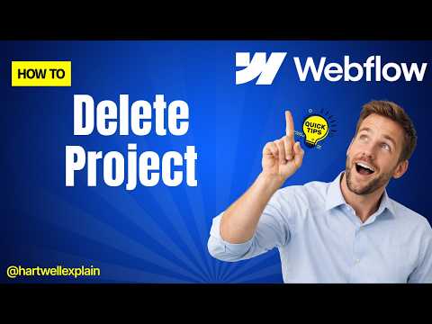 How to Delete a Webflow Project Webflow Tutorial (Step By Step)