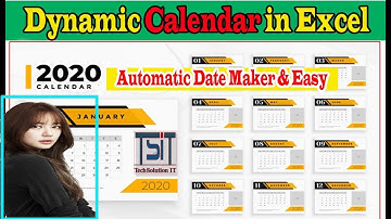 Dynamic Calendar in Excel, with Automatic Date Maker | Dynamic Interactive Scheduler In Excel