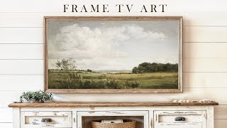 Landscape Meadows | Vintage Frame TV Art | Slideshow For Your TV | 1Hr of 4K HD Paintings