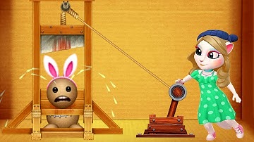 Kick the Buddy vs My Talking Angela 2 Android Gameplay Walkthrough Part 14 | Guilotine Machines