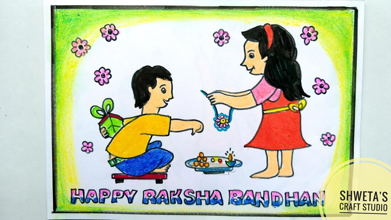 Raksha bandhan drawing || raksha bandhan special drawing || easy drawing -  YouTube