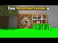 Minecraft: How to Build an Easy Mountain House #HowToBuild #Minecraft #MinecraftHouse #shorts