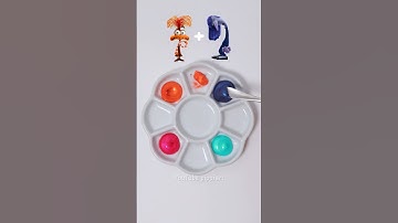 What color do mixed emotions make? (Inside Out 2) #colormixing #insideout #insideout2 #satisfying