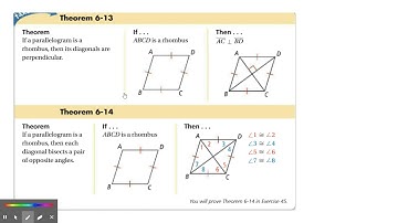 geo 6.4 - properties of rhombuses, rectangles, and squares #1