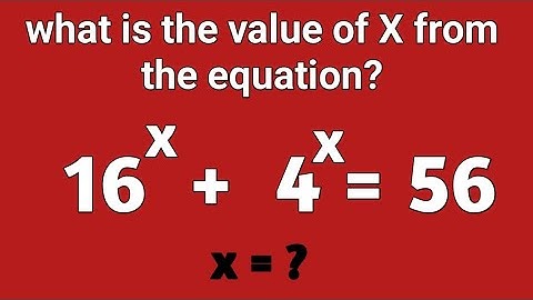 How to solve the Exponential equation | math Olympiad