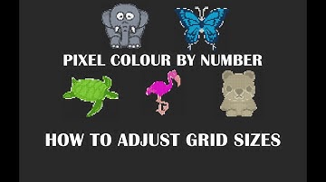 The Pixel Color By Number Generator - How To Adjust Grid Sizes
