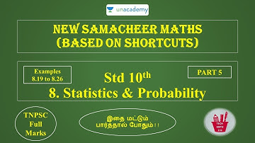 New Samacheer Maths | Std 10 | Lesson 8 | Statistics & Probability | Part 5 | TNPSC | techeditz2u