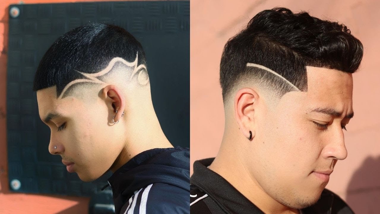 foto de corte de cabelo masculino com listra