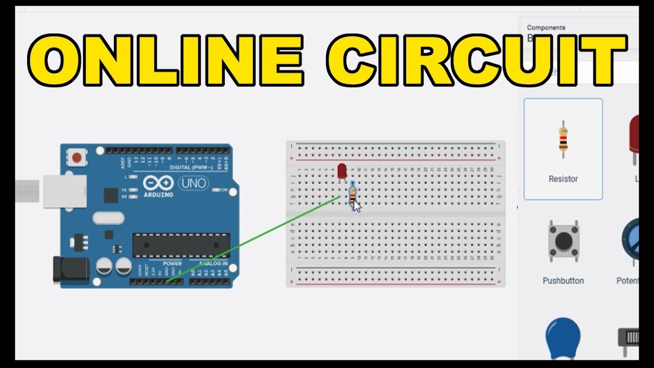 online circuit designing & simulation - YouTube