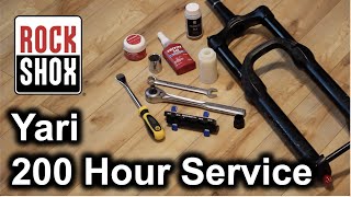 RockShox Yari RC Fork Full Rebuild (200 Hour Damper and Spring Service)