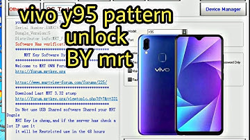 Vivo Y95  Pattern Unlock FRP Remove Done By Mrt