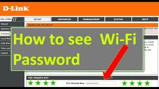 How to see pre shared key or wifi password of a dlink router Dsl screenshot 3