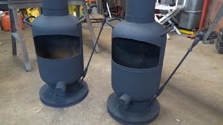 homemade firepit wood stove