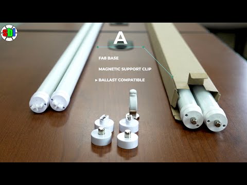 Unboxing: 8ft LED Tube - 2 4ft sections Quick Connect - T8/T12