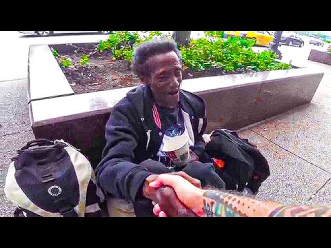 Soon After A Man Approached This Homeless Guy, A Stranger Showed Up With A Mysterious Package