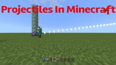 How To Make Projectiles With commands | MCPE