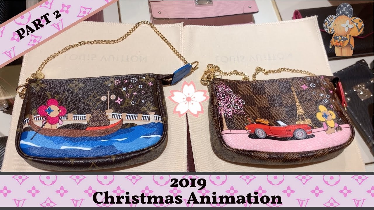 Louis Vuitton Monogram 2019 Christmas Animation Double Zip