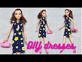 Gorgeous DIY Barbie doll dress 👗 Party dress 🦋