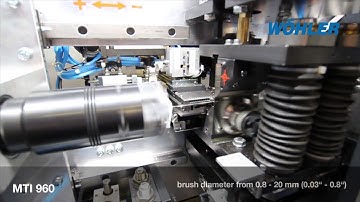 Miniature Twisted in wire brush machine WÖHLER MTI 960
