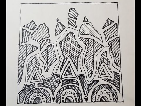 How to Draw Difficult Pattern. Quick sketch - YouTube