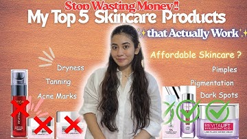 Stop Wasting Your Money!! These 5 Dermat Approved Products Actually Work ✨#skincare #top5 #skin 