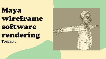 How to Render Wireframe in Maya Software Render