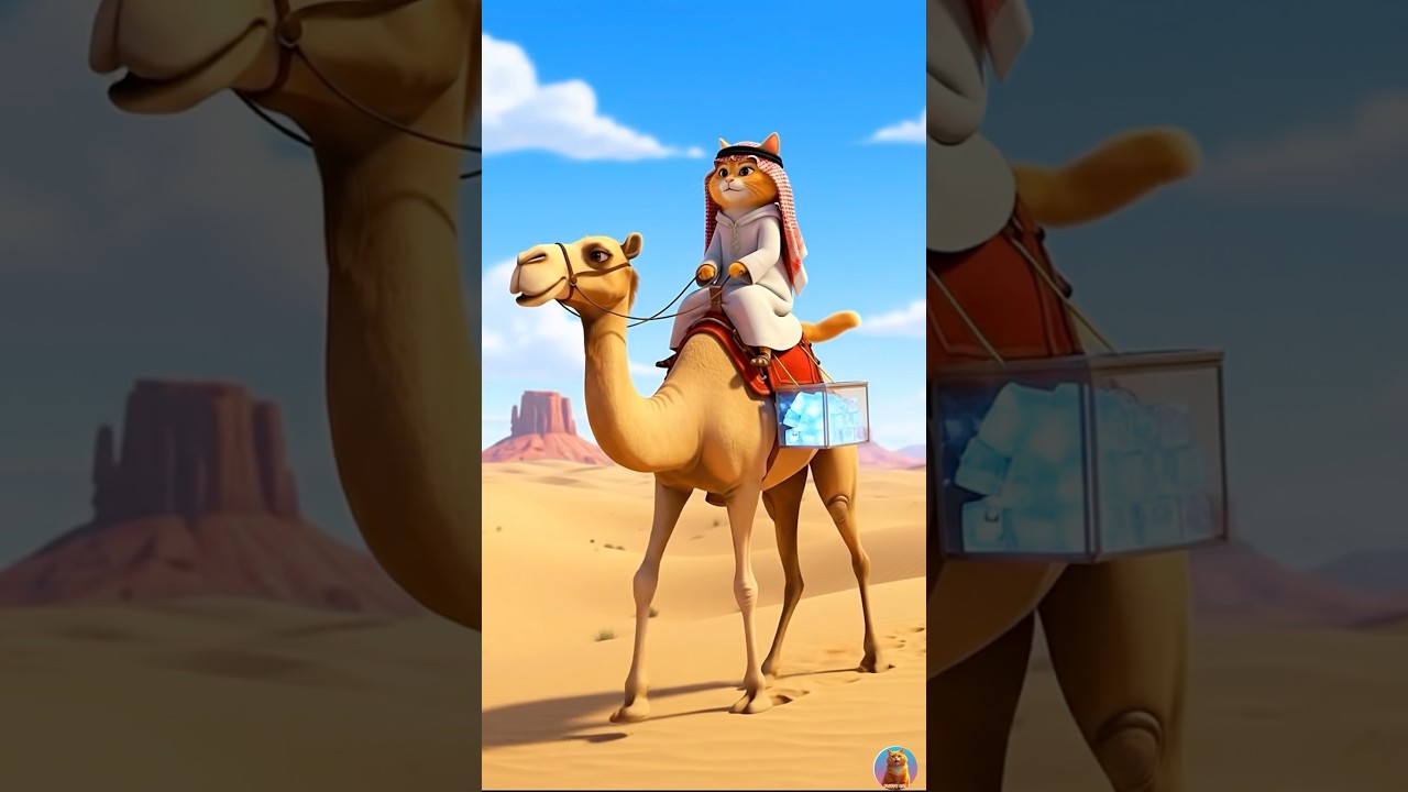 Fluffy Cat Desert Adventure 🐪 