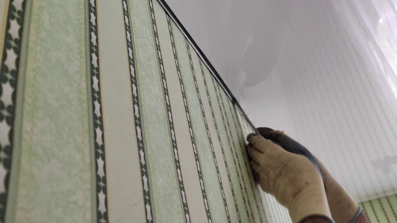 демонтаж натяжного потолка - YouTube