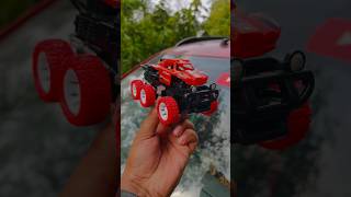Rc RUBBER tyre 6️⃣wd monster crawler toy car unboxing and ramp racing. #remotecontrol #shorts #rc