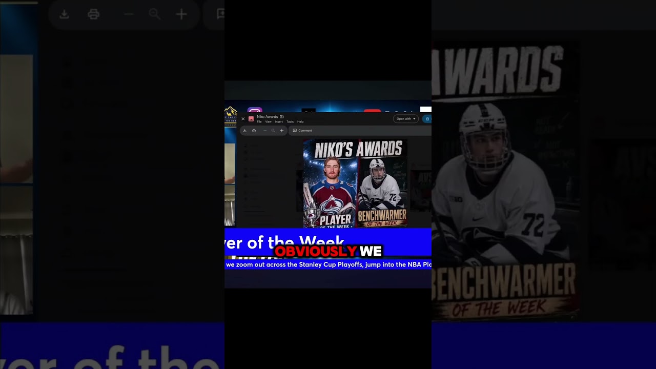 Niko’s player of the week: Mackenzie Blackwood #GoAvsGo